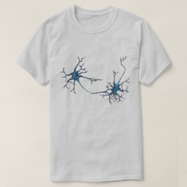 Synaps tussen neuronen, neurowetenschap neuron t-shirt