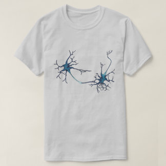Synaps tussen neuronen, neurowetenschap neuron t-shirt