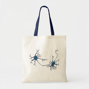 Synaps tussen neuronen, neurowetenschap neuron tote bag