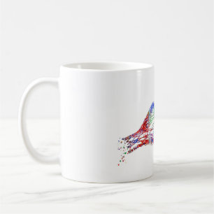 Synapse-receptor, neurologie, medische kunst koffiemok