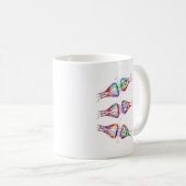 Synapse-receptor, neurologie, medische kunst koffiemok (Voorkant rechts)