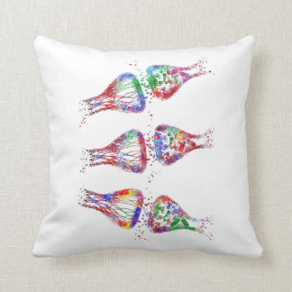 Synapse-receptor, neurologie, medische kunst kussen