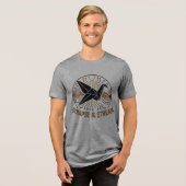 Synapse & Stream Origami Kraan Tech T-Shirt (Voorkant volledig)