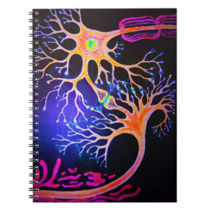 Synapsen die neuronen verbinden notitieboek