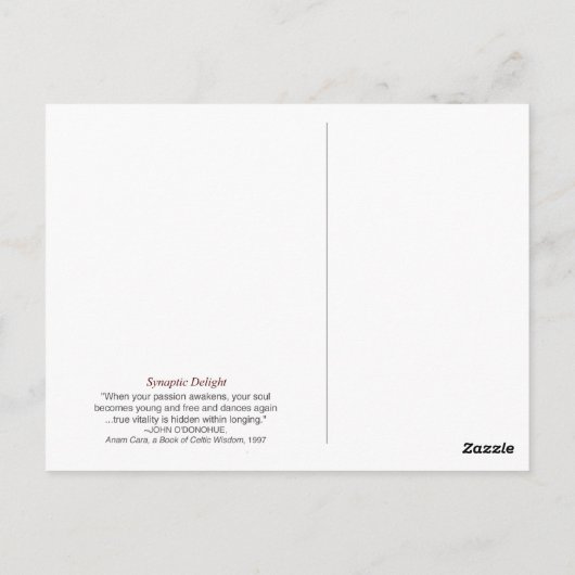 Synaptic Delight Briefkaart (Achterkant)