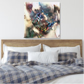 Synaptic Delight Canvas Afdruk (Insitu (Slaapkamer))