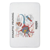 Synaptisch snoeien in neonsynapse neurologie badmat (Voorkant Verticaal)