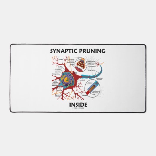 Synaptisch snoeien in neonsynapse neurologie bureaumat (Voorkant)