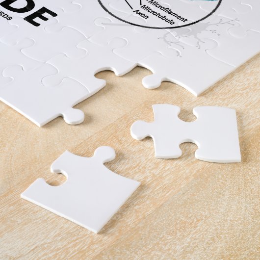 Synaptisch snoeien in neonsynapse neurologie legpuzzel (Zijkant)