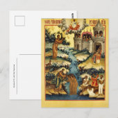 Synaxis van St. Johannes de Doper Orthodoxe Icoon Briefkaart (Voorkant / Achterkant)