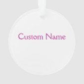 Synchro Cijfers aangepaste tekengrootte Ornament (achterkant)