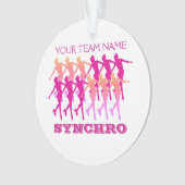 Synchro Cijfers aangepaste tekengrootte Ornament (voorkant)
