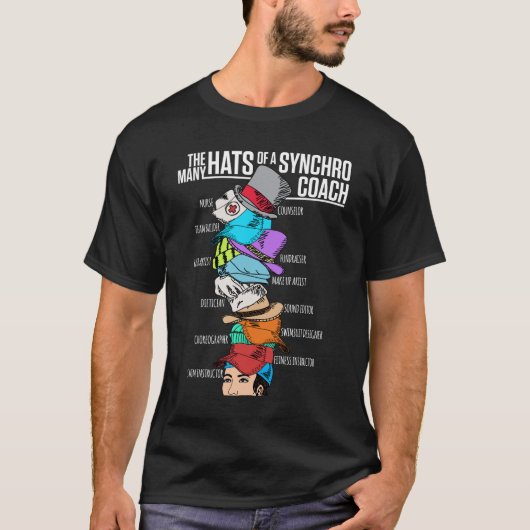 Synchro Coach waardering Veel Petten T-shirt (Voorkant)