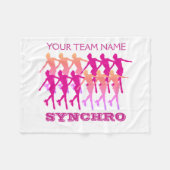 Synchro Fleece Blanket Custom met Jouw naam (Voorkant (Horizontaal))