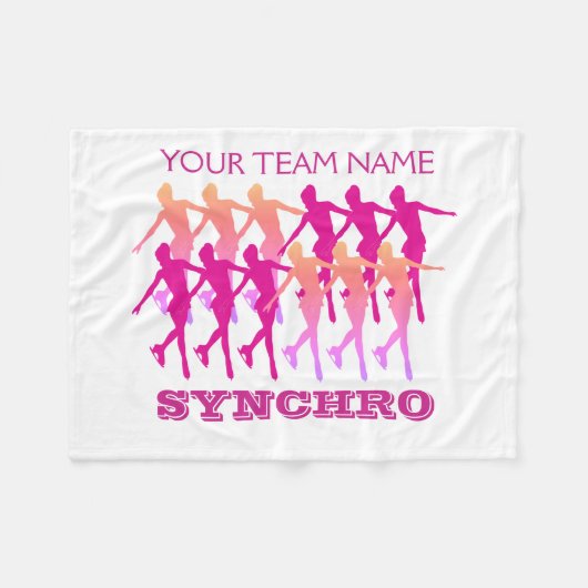 Synchro Fleece Blanket Custom met Jouw naam (Voorkant (Horizontaal))