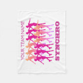 Synchro Fleece Blanket Custom met Jouw naam Deken (Voorkant)