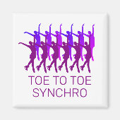 Synchro kunstschaatsen Giftware Magneet (Voorkant)