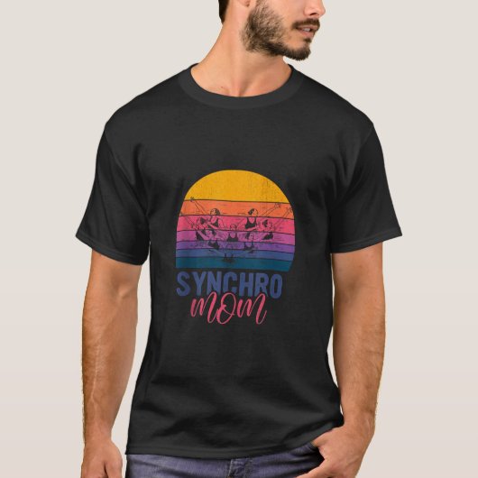 Synchro Moeder Gesynchroniseerd Zwemmen Zwemmer Ta T-shirt (Voorkant)