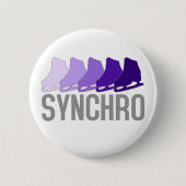 Synchro-Schaatsen Ronde Button 5,7 Cm (Voorkant)