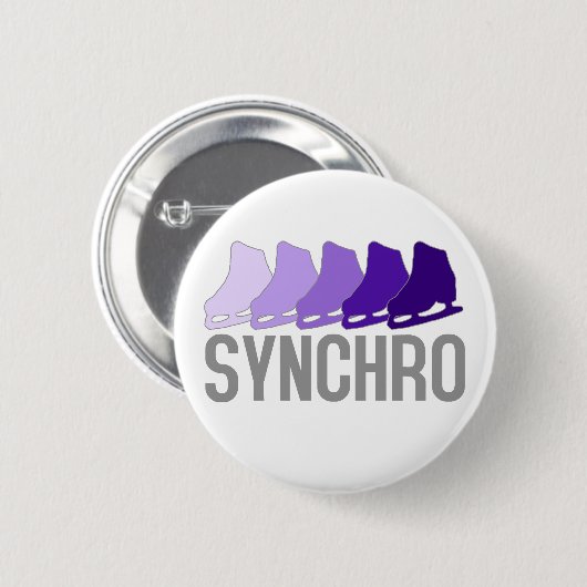 Synchro-Schaatsen Ronde Button 5,7 Cm (Voorkant /achterkant)