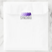 Synchro-Schaatsen Ronde Sticker (Tas)