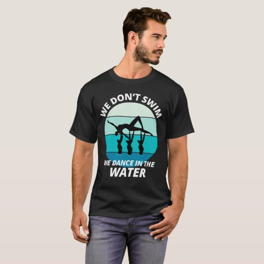 Synchro Swim Synchronized Swimmer T-shirt (Voorkant volledig)