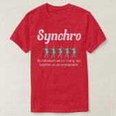 Synchro Synchroon Figuur Skater 2 T-shirt (Design voorkant)