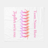 SYNCHRO TEAM FIGURE SKING Blanket Fleece Deken (Voorkant (Horizontaal))
