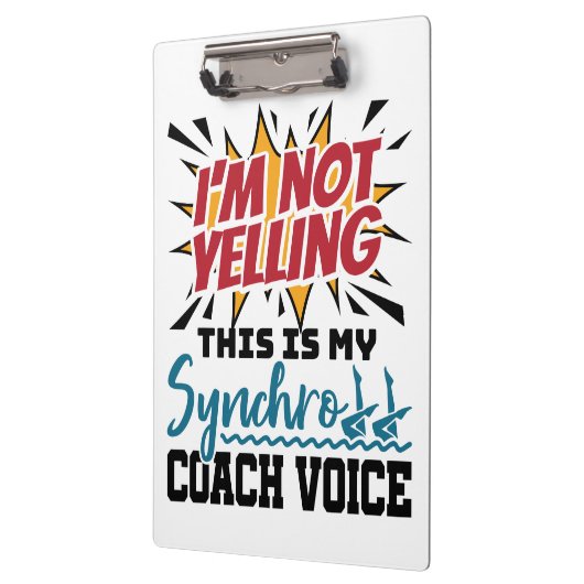 Synchrome zwemsynchrone coach klembord (Links)