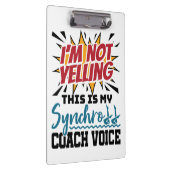 Synchrome zwemsynchrone coach klembord (Rechts)