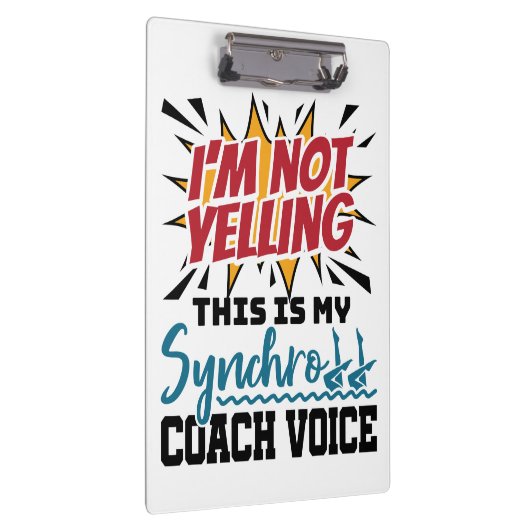 Synchrome zwemsynchrone coach klembord (Rechts)