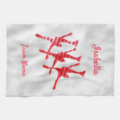 Synchrone handdoek rood (Horizontaal)