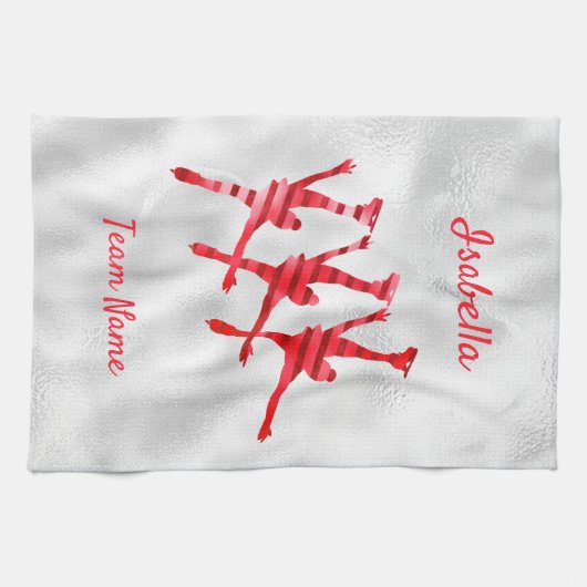 Synchrone handdoek rood (Horizontaal)