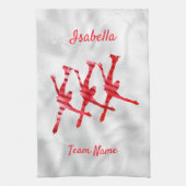 Synchrone handdoek rood (Verticaal)