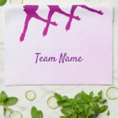 Synchrone handdoeken, paars theedoek (Gevouwen)