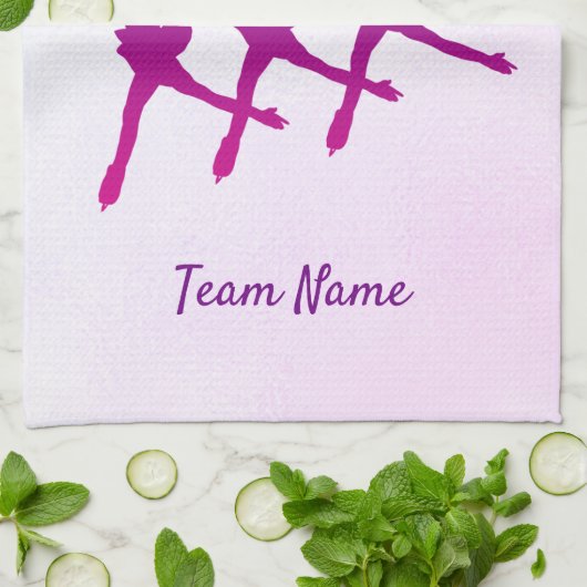 Synchrone handdoeken, paars theedoek (Gevouwen)