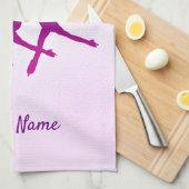 Synchrone handdoeken, paars theedoek (Quarter Fold)