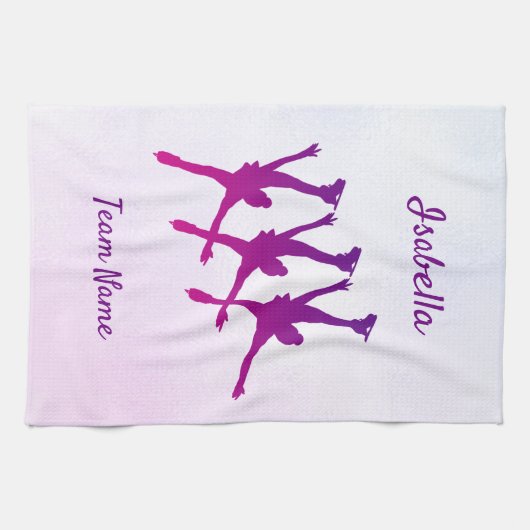 Synchrone handdoeken, paars theedoek (Horizontaal)