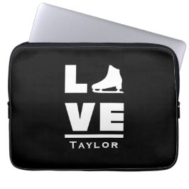 Synchrone liefde en live-beeldschaatsen laptop sleeve