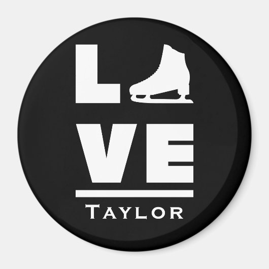 Synchrone liefde en live-beeldschaatsen magneet (Voorkant)