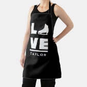 Synchrone liefde en live-beeldschaatsen schort (Insitu)