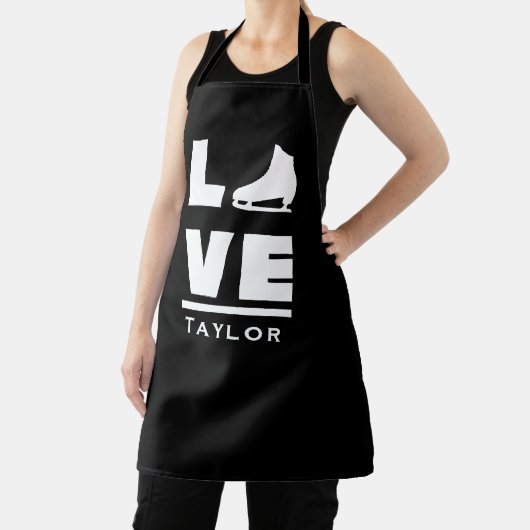 Synchrone liefde en live-beeldschaatsen schort (Insitu)