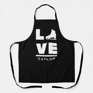 Synchrone liefde en live-beeldschaatsen schort