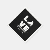 Synchrone liefde en live-beeldschaatsen servet (Hoek)