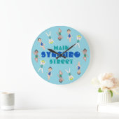 Synchrone zwembad synchrone zwemmeisjes grote klok (Huis)