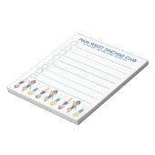 Synchrone zwembad synchrone zwemmeisjes notitieblok (Linkerzijde)