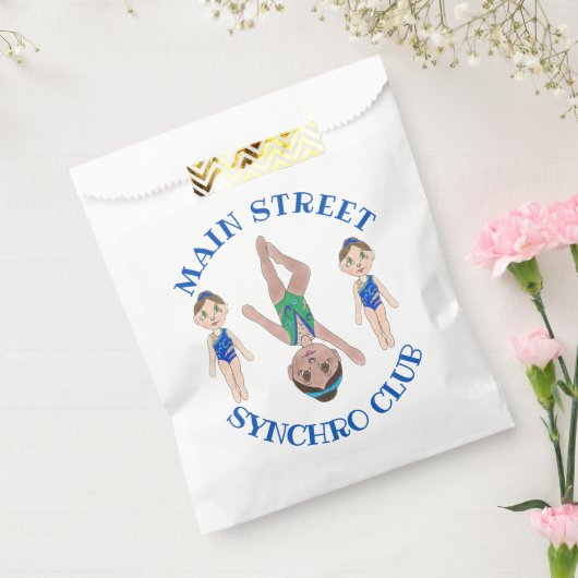 Synchrone zwemsport bedankzakje (Gezegeld)
