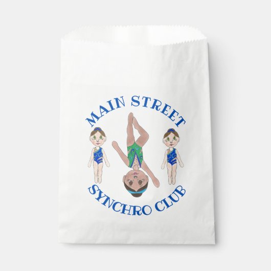 Synchrone zwemsport bedankzakje (Voorkant)