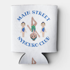 Synchrone zwemsport blikjeskoeler