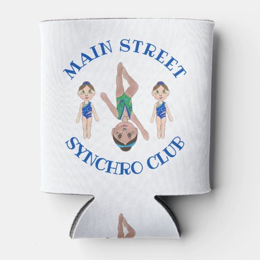 Synchrone zwemsport blikjeskoeler (Voorkant)